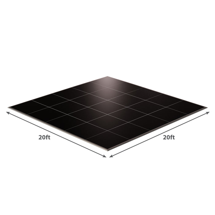 California Portable Dance Floor | Black Laminate Kit | 4'x4' Panels