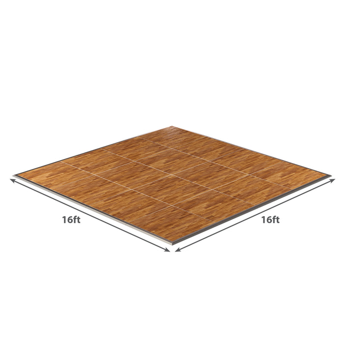 California Portable Dance Floor | New England Plank Laminate Kit | 4'x4' Panels