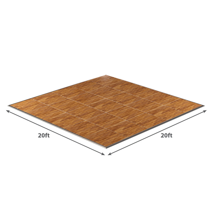 California Portable Dance Floor | New England Plank Laminate Kit | 4'x4' Panels