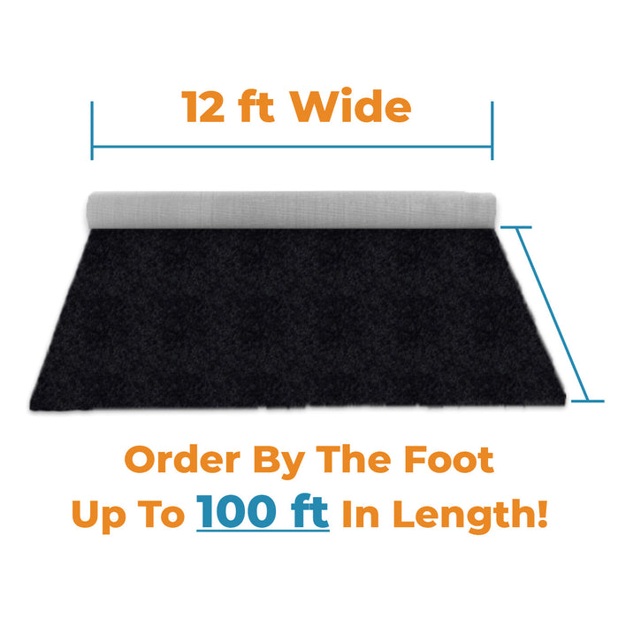 12ft Wide Event Carpet - Black