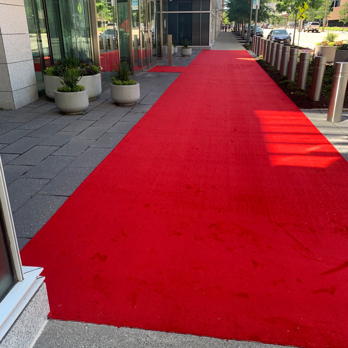 12ft Wide Event Carpet - Red