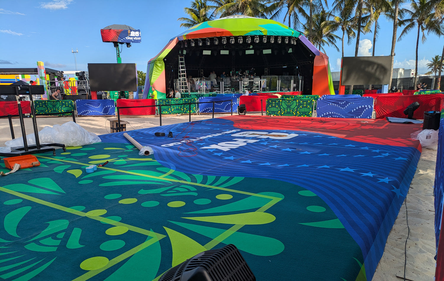 Custom printed event flooring for fifa world cup 2026.