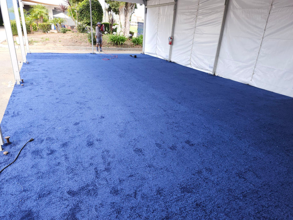 12ft Wide Plush Event Carpet - Navy