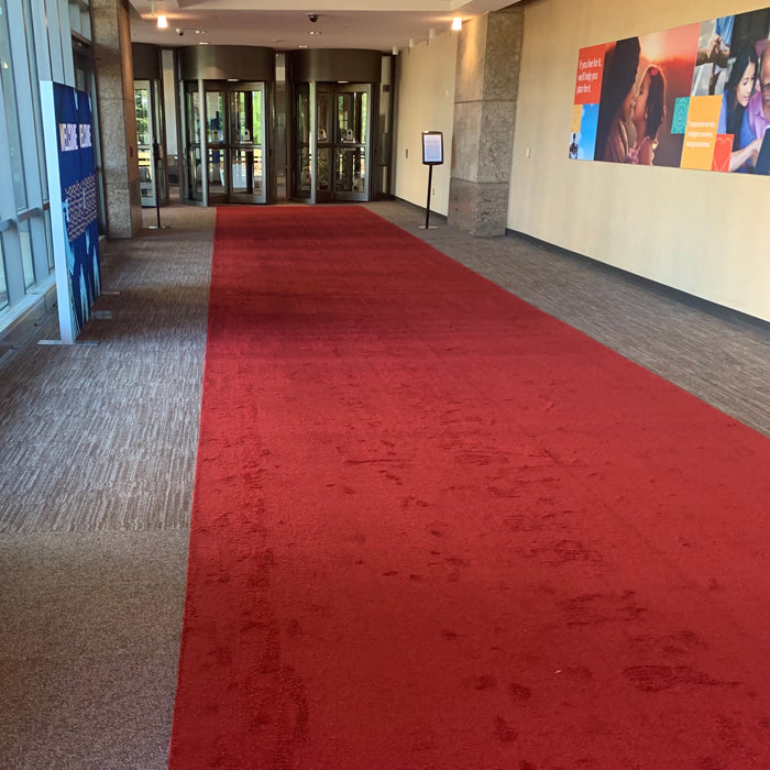 Plush Carpet Runners - Red