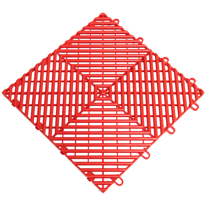 QuickClick Drain Tile | 12" x 12" | Red