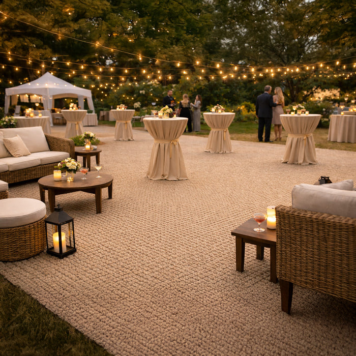 12ft Wide Faux Sisal Carpet |  Sand