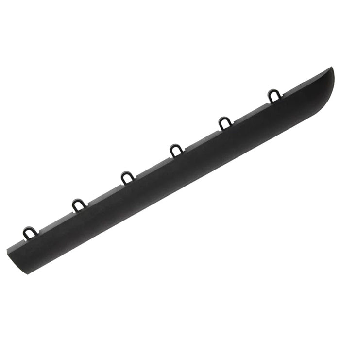 QuickClick Dance Floor Edging | 2" x 18" Female Corner Edge | Black