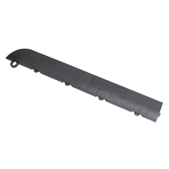 QuickClick Floor Edging | 1.75" x 12" Male Corner Edge | Graphite