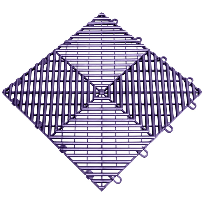 QuickClick Drain Tile | 12" x 12" | Purple