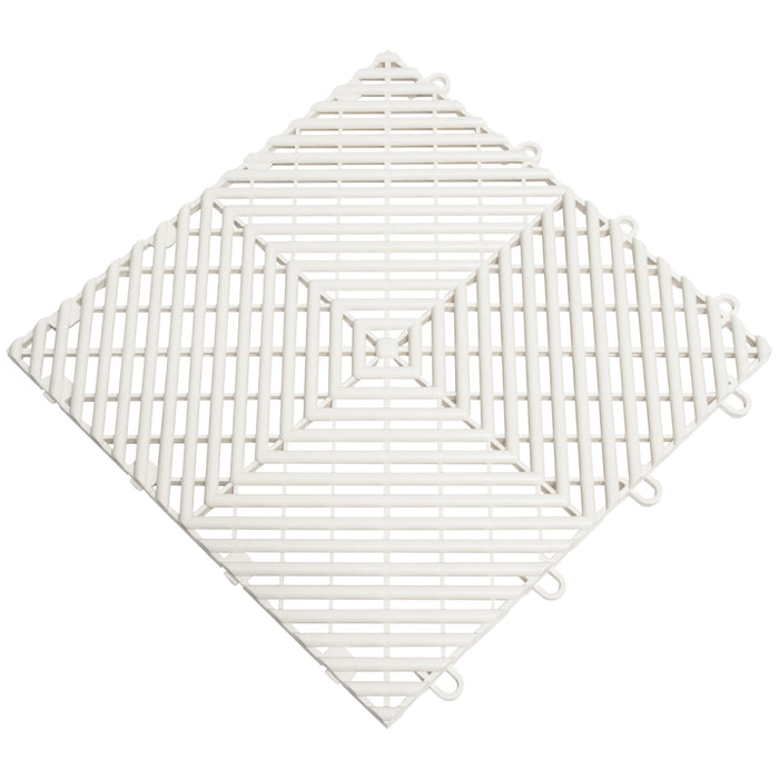 QuickClick Drain Tile | 12" x 12" | White