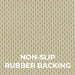 Non-slip rubber backing in beige, ideal for rugs and mats providing safety and stability.