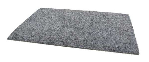 Gray felt floor mat, durable and soft, perfect for home or office use.