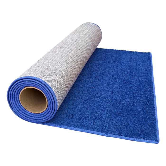 Plush Carpet Runners - Cobalt Blue
